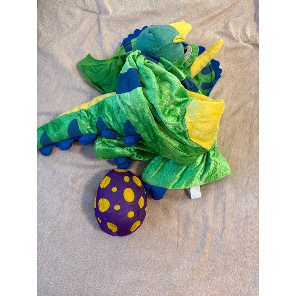 triceratops dinosaur green halloween costume toddlers / kids size 3T (3-4 yrs)